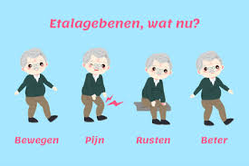 etalagebenen, pijn in de benen bij lange stukken lopen